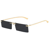 New Rimless Sunglasses Women Square Luxury Eyeglasses