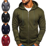 New Solid Color Zipper Hoodies