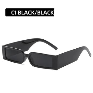 Small Rectangle Frame Designer Black Shades Glasses Luxury For Men and Women