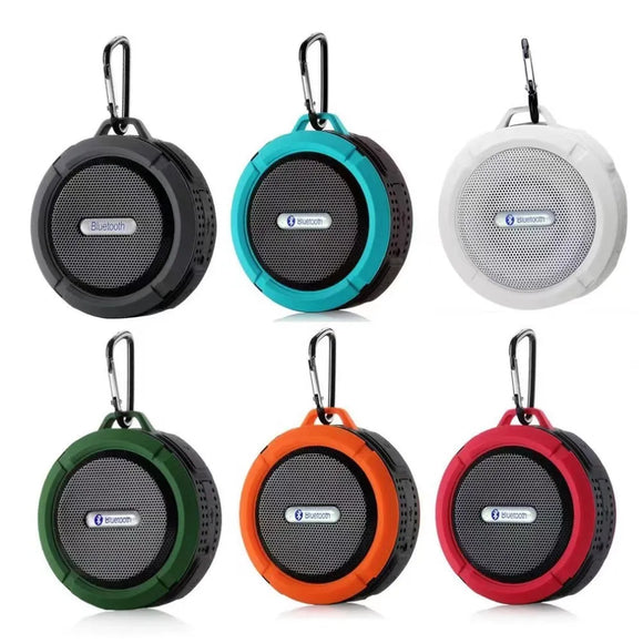 C6 Portable Wireless Bluetooth Speaker with Waterproof and Suction Cup
