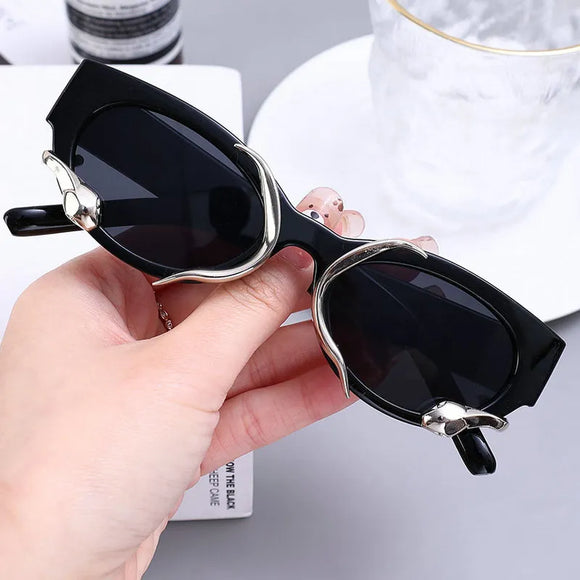 New Fashion Oval Retro Luxury Brand Designer Sunglasses
