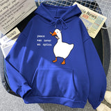 Peace Was Never An Option Goose Printed Graphic Hoodies