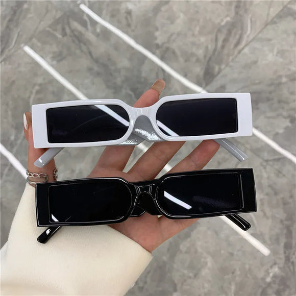 Small Rectangle Frame Designer Black Shades Glasses Luxury For Men and Women