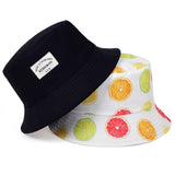 New double-sided  letter printing  bucket hat