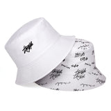 New double-sided  letter printing  bucket hat