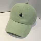 Baseball Cap Cannabis Embroidery