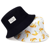 New double-sided  letter printing  bucket hat