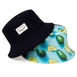 New double-sided  letter printing  bucket hat