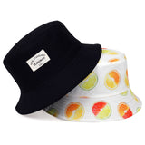 New double-sided  letter printing  bucket hat