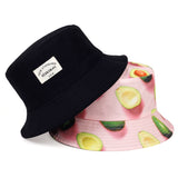 New double-sided  letter printing  bucket hat