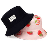 New double-sided  letter printing  bucket hat