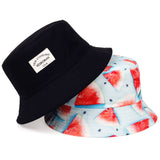 New double-sided  letter printing  bucket hat