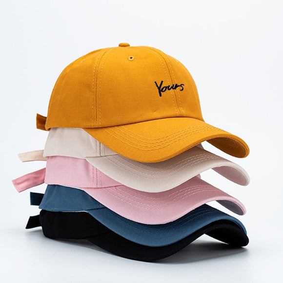 Casual Letter (Yours) Embroidery Baseball Cap