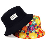 New double-sided  letter printing  bucket hat