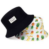 New double-sided  letter printing  bucket hat