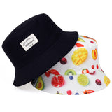 New double-sided  letter printing  bucket hat