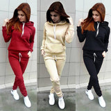 Solid Color 2 Piece Set Swearsuit