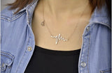 Simple Heart Pulse Necklace