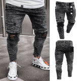 Slim Fit Stretch Ripped Jeans