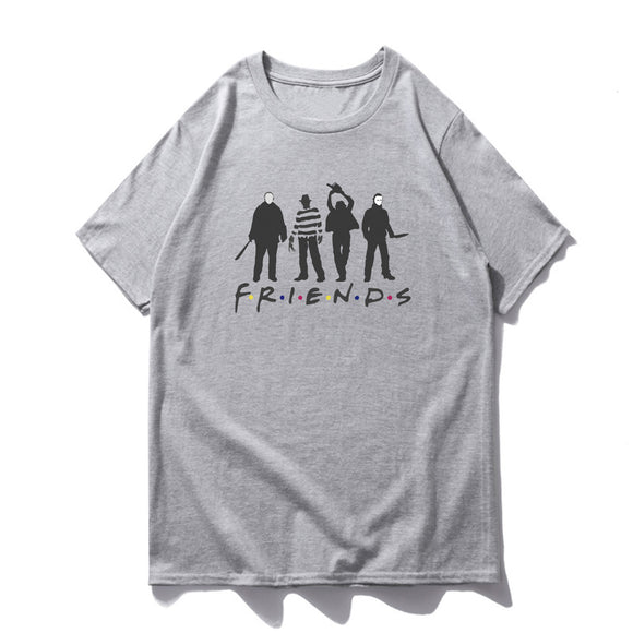 Solid color Horror Friends Tshirt