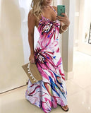 Floral Print Spaghetti Strap  Sundress