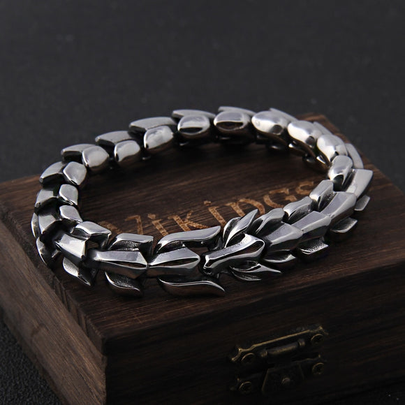 Viking Ouroboros bracelet