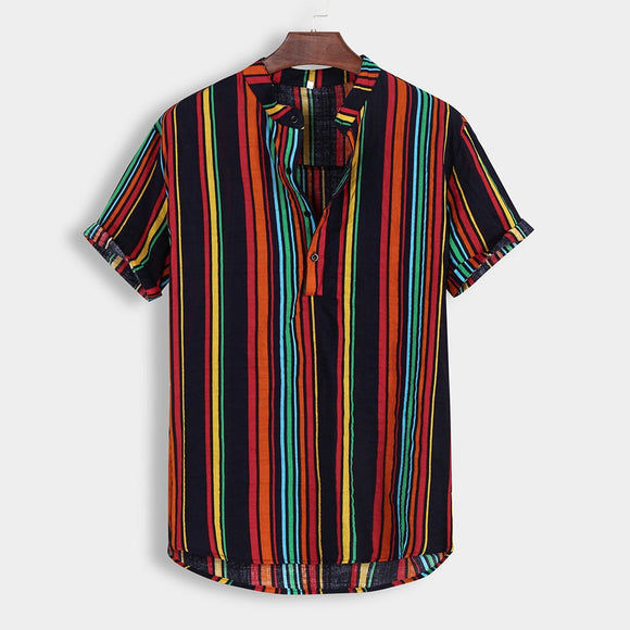 Vintage Stripe Short Sleeve Shirt