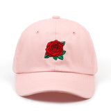 Red Rose Flower Baseball Hats