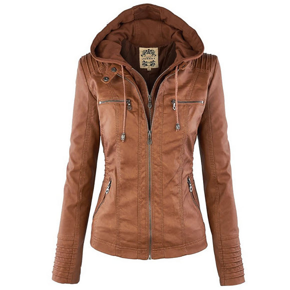 LIVAGIRL Faux Leather Jacket