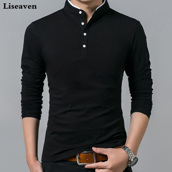 Liseaven Solid Color Long Sleeve T-shirts