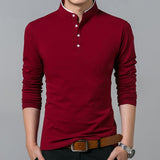 Liseaven Solid Color Long Sleeve T-shirts