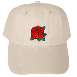 Red Rose Flower Baseball Hats